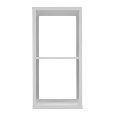Cora 2 Tier Lamp Table/Bookcase in White - FurniComp