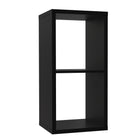 Cora 2 Tier Lamp Table/Bookcase in Black - FurniComp