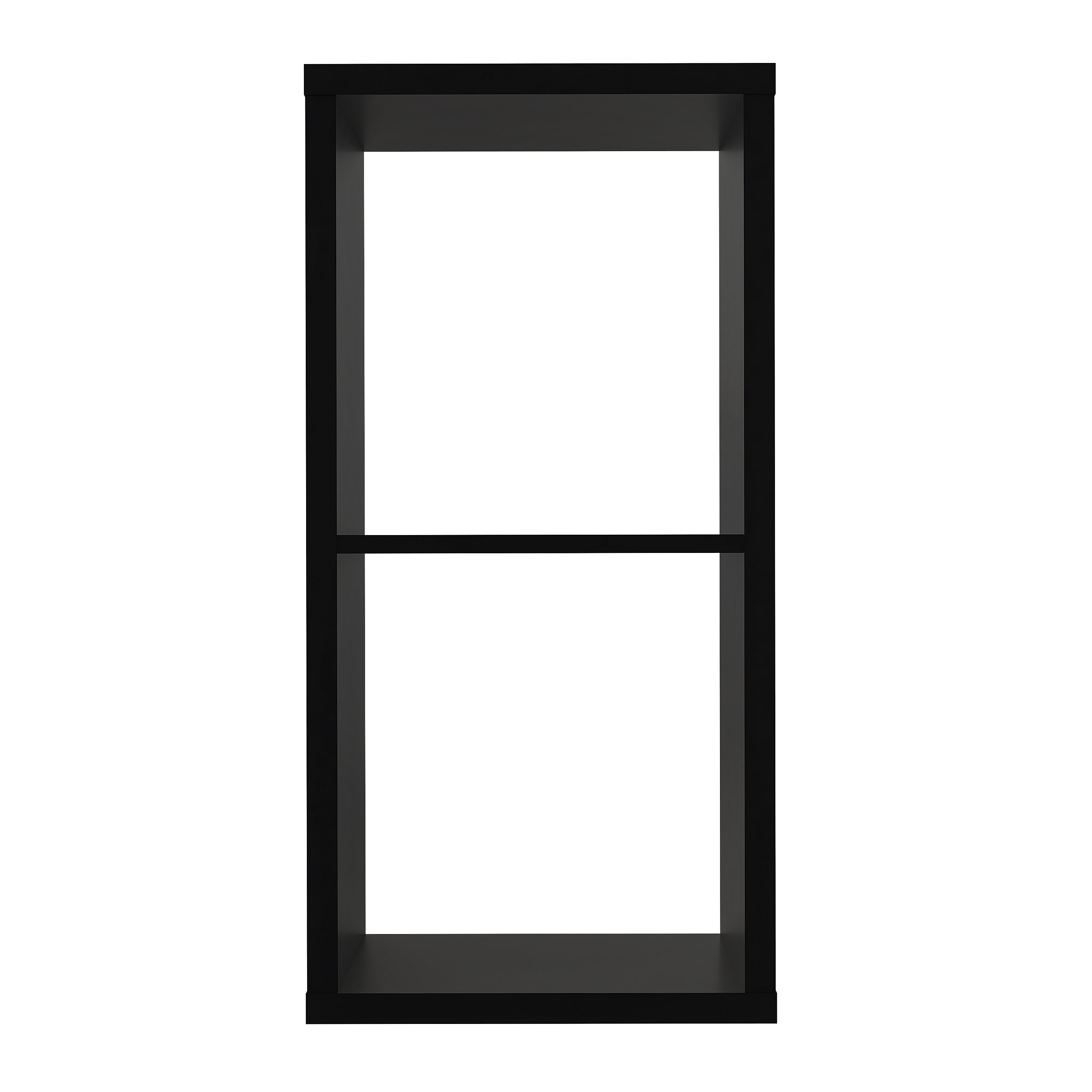 Cora 2 Tier Lamp Table/Bookcase in Black - FurniComp