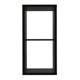 Cora 2 Tier Lamp Table/Bookcase in Black - FurniComp