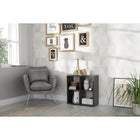Cora Double 4 Cube Bookcase in Black - FurniComp