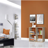 Cora Double 4 Cube Bookcase in Sonoma Oak - FurniComp