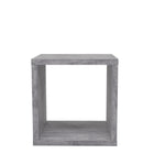 Cora Lamp Table/Bookcase in Concrete Grey - FurniComp