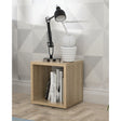 Cora Lamp Table/Bookcase in Sonoma Oak - FurniComp