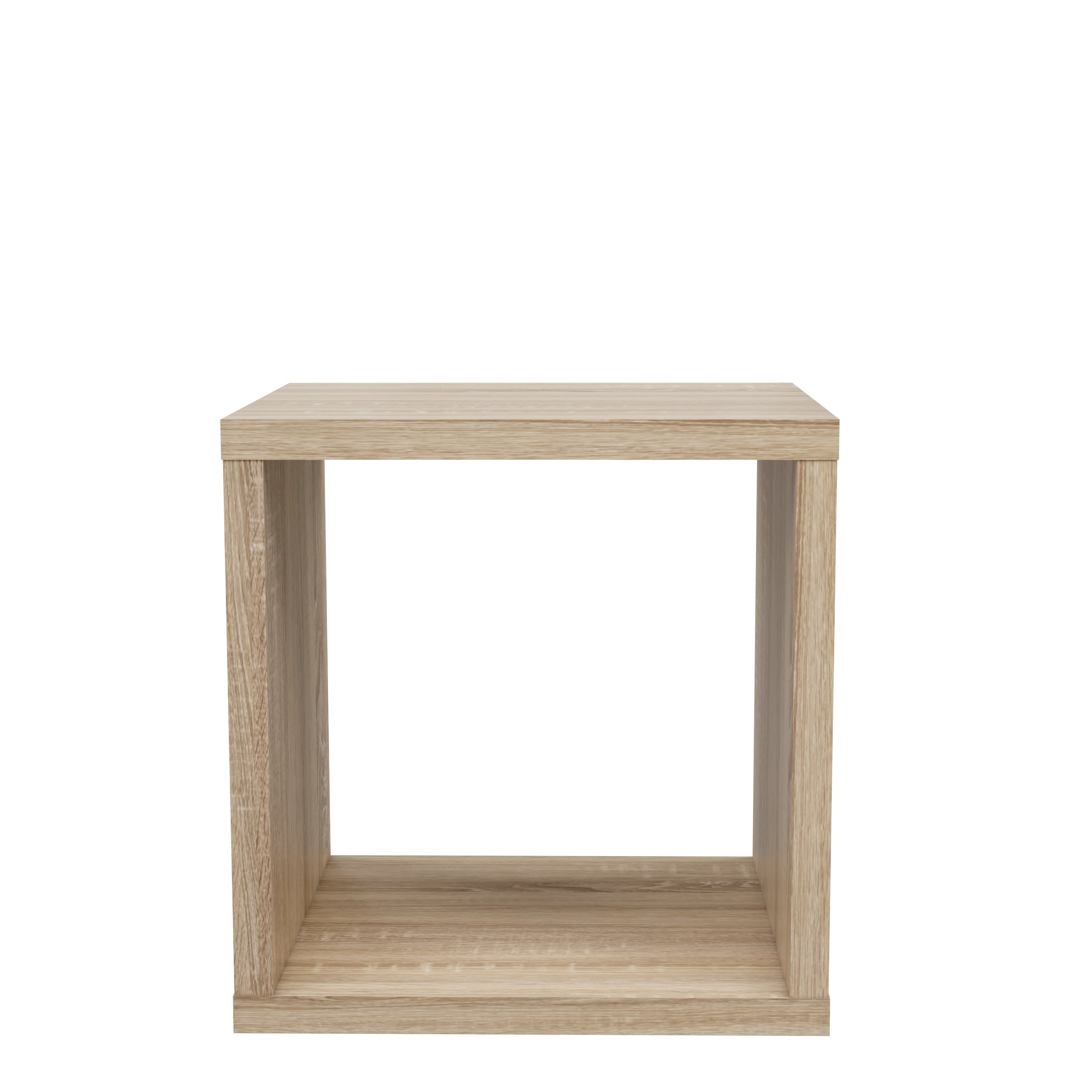 Cora Lamp Table/Bookcase in Sonoma Oak - FurniComp