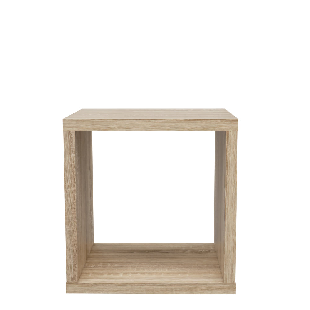 Cora Lamp Table/Bookcase in Sonoma Oak - FurniComp