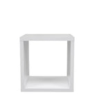 Cora Lamp Table/Bookcase in White - FurniComp