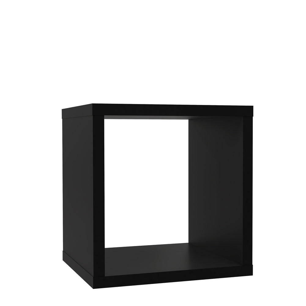 Cora Lamp Table/Bookcase in Matt Black - FurniComp