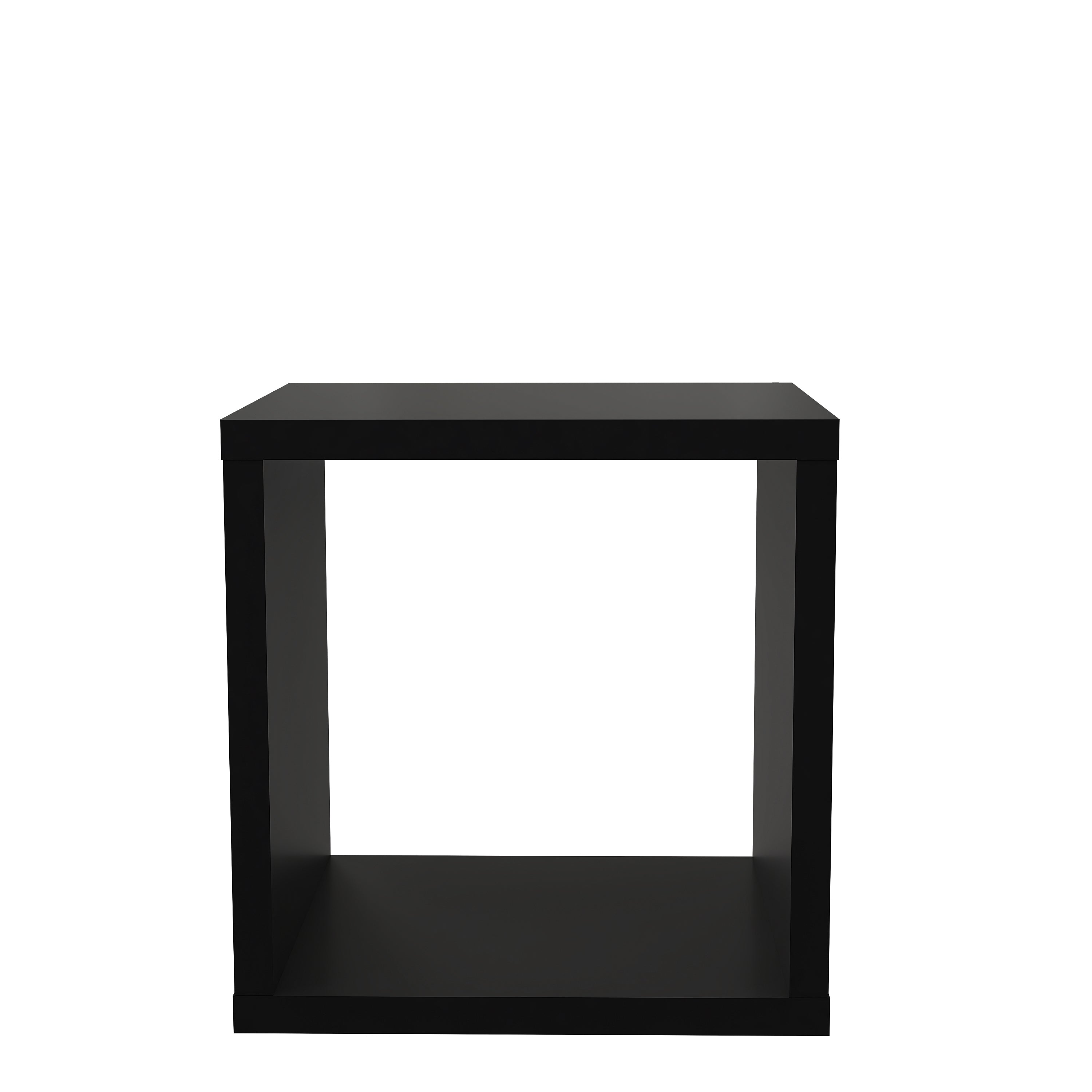 Cora Lamp Table/Bookcase in Matt Black - FurniComp