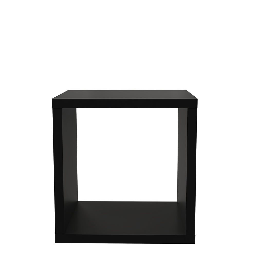Cora Lamp Table/Bookcase in Matt Black - FurniComp