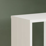 Cora 2 Tier Lamp Table/Bookcase in White - FurniComp