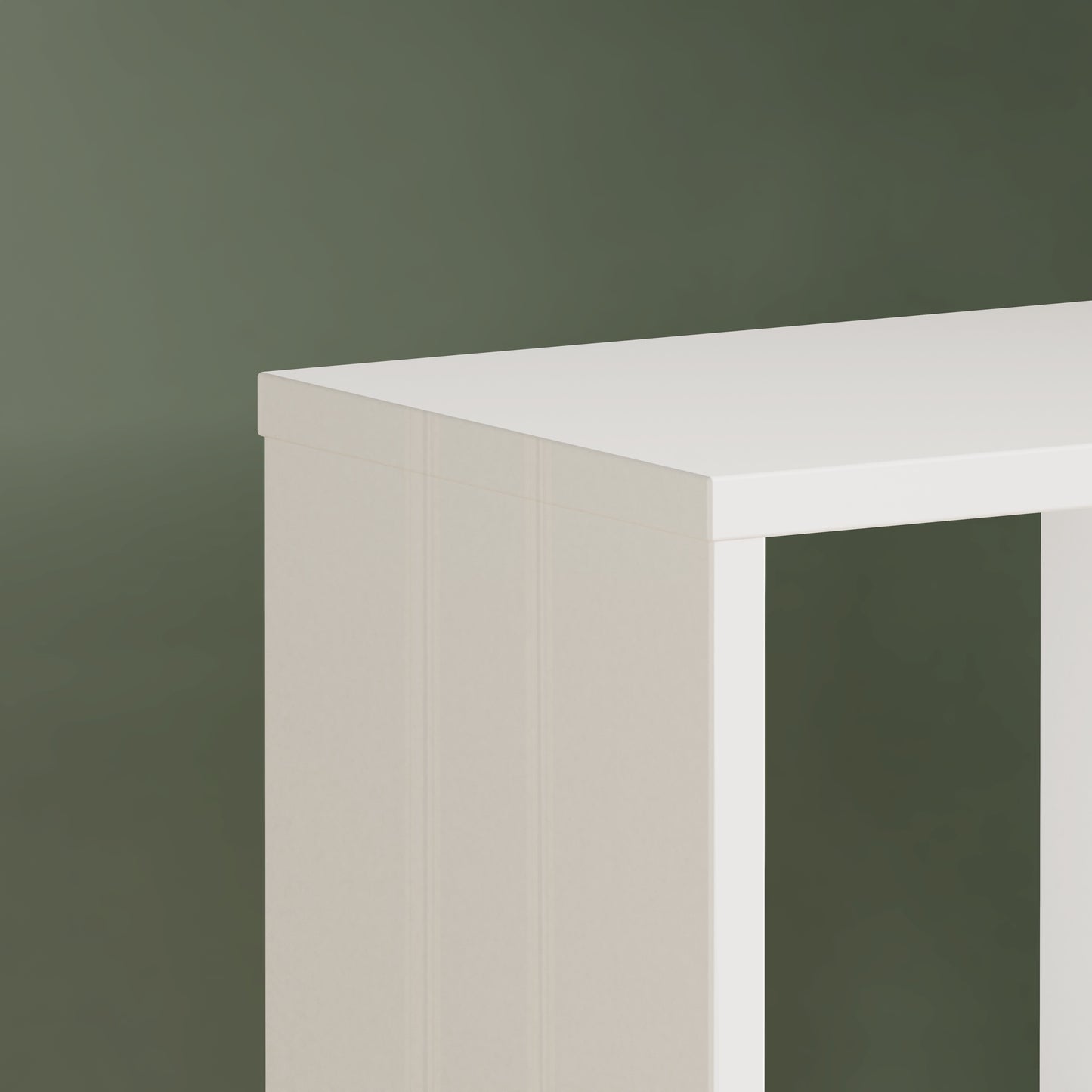 Cora 4 Tier Tall Open Back Bookcase/Shelving Unit in White - FurniComp