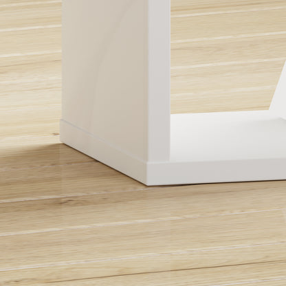 Cora Triple Open Back Bookcase/Shelving Unit in White - FurniComp