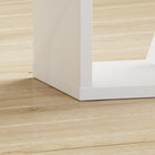 Cora 4 Tier Tall Open Back Bookcase/Shelving Unit in White - FurniComp