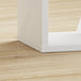 Cora 2 Tier Lamp Table/Bookcase in White - FurniComp