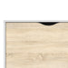 Cordova 3 Drawer White and Oak Shoe Cabinet - FurniComp