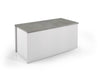 Cori White & Concrete Grey Wooden Storage Bench/Blanket Box - FurniComp