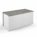 Cori White & Concrete Grey Wooden Storage Bench/Blanket Box - FurniComp