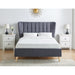 Covent Dark Grey Fabric Bed Frame - FurniComp
