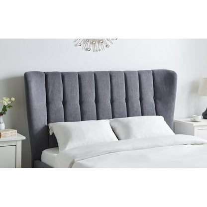 Covent Dark Grey Fabric Bed Frame - FurniComp