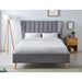 Covent Light Grey Fabric Bed Frame - FurniComp