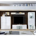 Milano 1 Door White Gloss Display Cabinet - FurniComp
