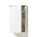 Elegante 1 Door White Gloss and Concrete Grey Bathroom Wall Cabinet - FurniComp