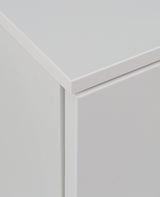 Ella 2 Door 1 Drawer White Gloss TV Unit - FurniComp
