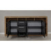 Emilia Grey Matera and Oak 3 Door 3 Drawer Sideboard - FurniComp