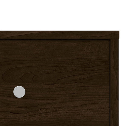 Felix 1 Drawer Dark Walnut Bedside - FurniComp