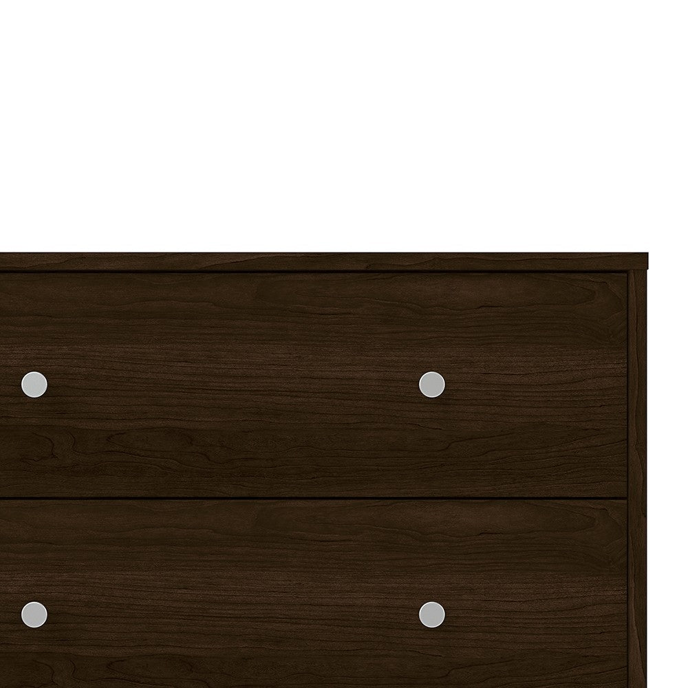 Felix 3 Drawers Dark Walnut Chest of Drawer - FurniComp