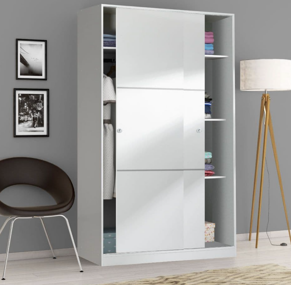 Slimline wardrobes hot sale for small bedrooms