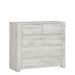 Florence White Oak 2+3 Drawer Chest of Drawer - FurniComp