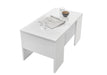 Gianna White Gloss Lift Up Coffee Table with Storage - FurniComp