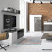 Giotto Grey and Alpine White 1 Door 1 Drawer TV Unit - FurniComp