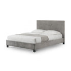 Haggerston Slate Grey Velvet Bed - FurniComp