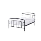 Hugo Industrial Style Black Metal Frame Bed - FurniComp