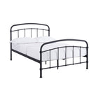 Hugo Industrial Style Black Metal Frame Bed - FurniComp
