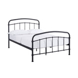 Hugo Industrial Style Black Metal Frame Bed - FurniComp