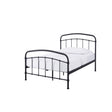 Hugo Industrial Style Black Metal Frame Bed - FurniComp
