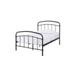Hugo Industrial Style Black Metal Frame Bed - FurniComp