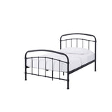 Hugo Industrial Style Black Metal Frame Bed - FurniComp