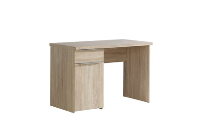 Iris 1 Door 1 Drawer Home Office Desk in Oak - FurniComp