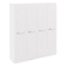 Joy 4 Door High Gloss White Wardrobe - FurniComp