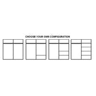 Klassy 2 Door 181cm Black Mirrored Sliding Door Wardrobe KL-03 - FurniComp