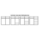 Klassy 2 Door 150cm Black Mirrored Sliding Door Wardrobe KL-04 (Test) - FurniComp