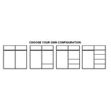 Klassy 2 Door 150cm White Mirrored Sliding Door Wardrobe KL-04 - FurniComp