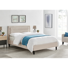 Kali Biscuit Fabric Bed Frame - FurniComp