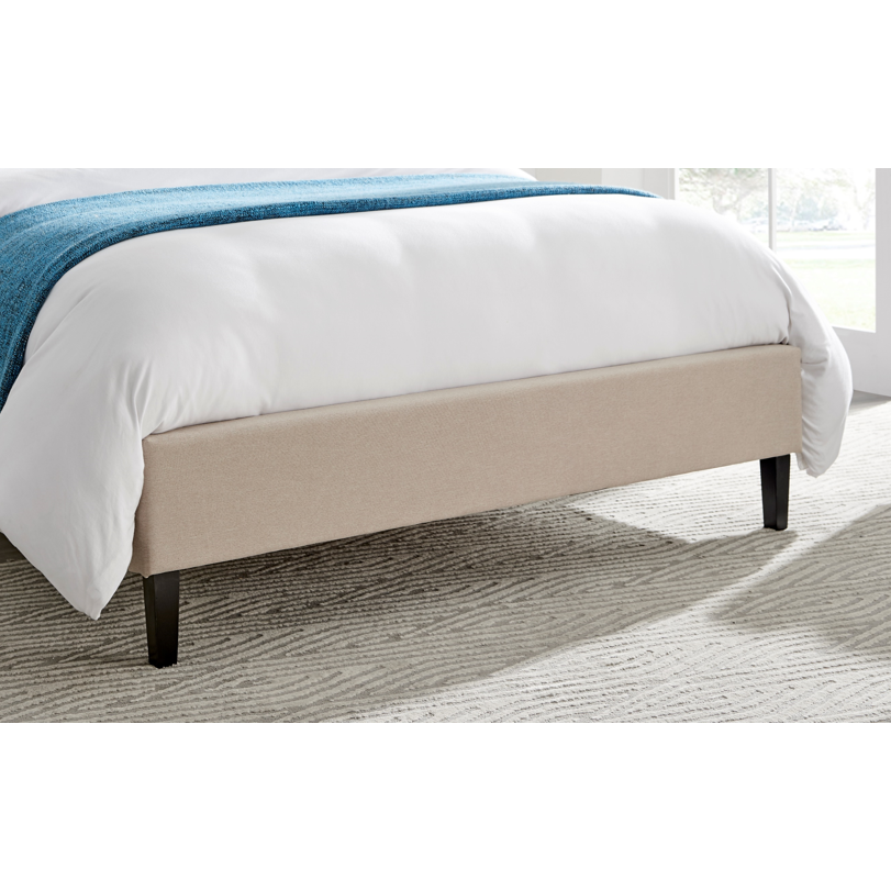 Kali Biscuit Fabric Bed Frame - FurniComp