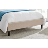 Kali Biscuit Fabric Bed Frame - FurniComp